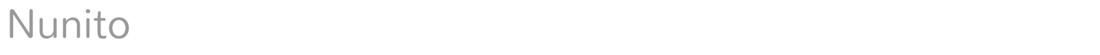 Nunito font preview